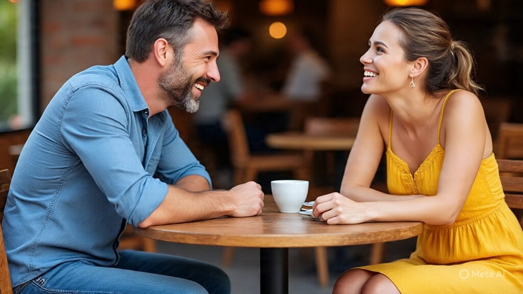 Man and Woman Finding Common Ground