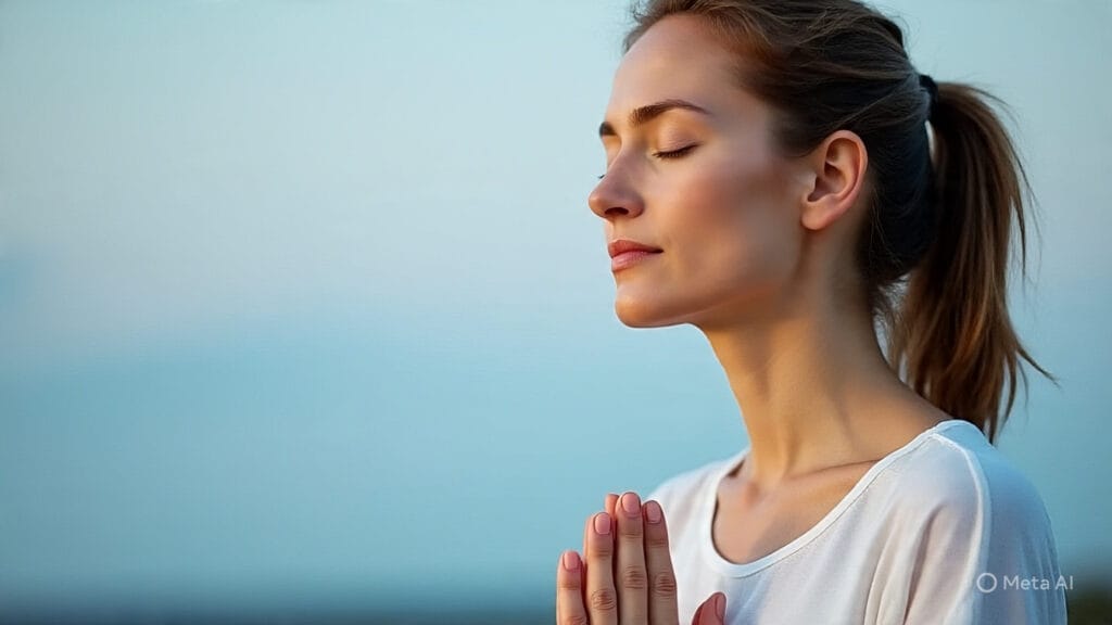 Woman Trusting Her Gut Feelings