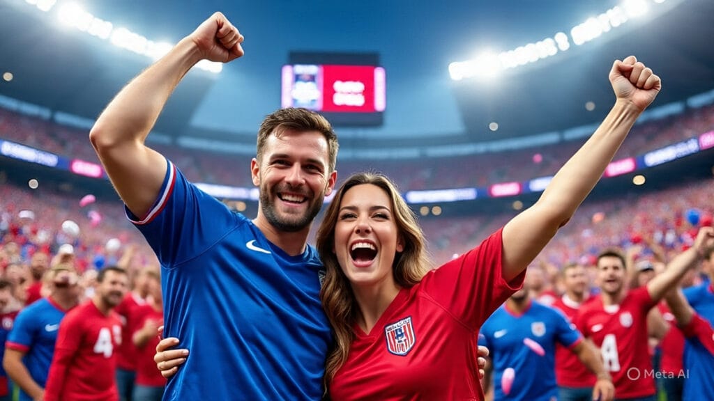 Couple Celebrating a Win