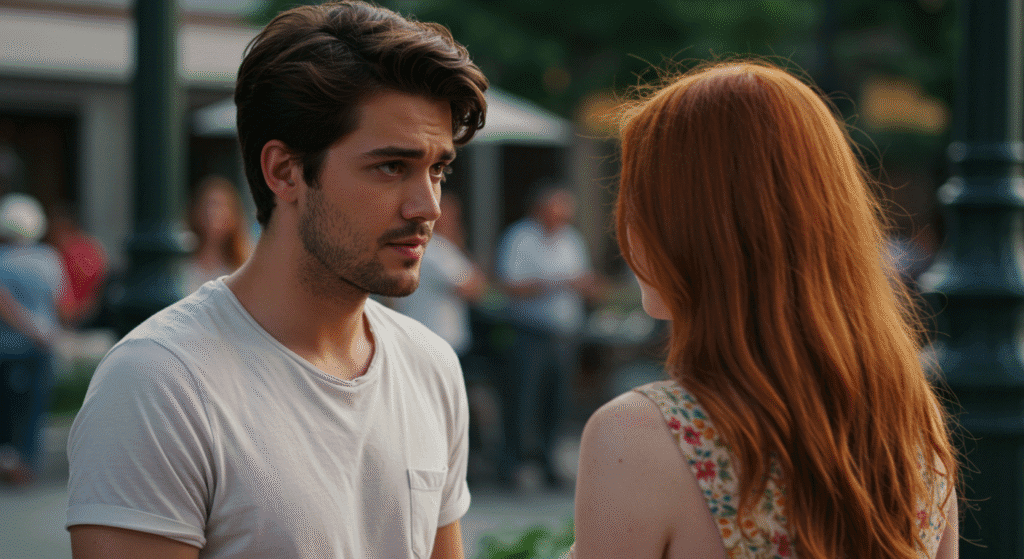 Guy Making Eye Contact with Girl