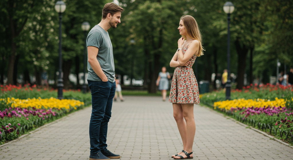 Guy Flirting with Girl