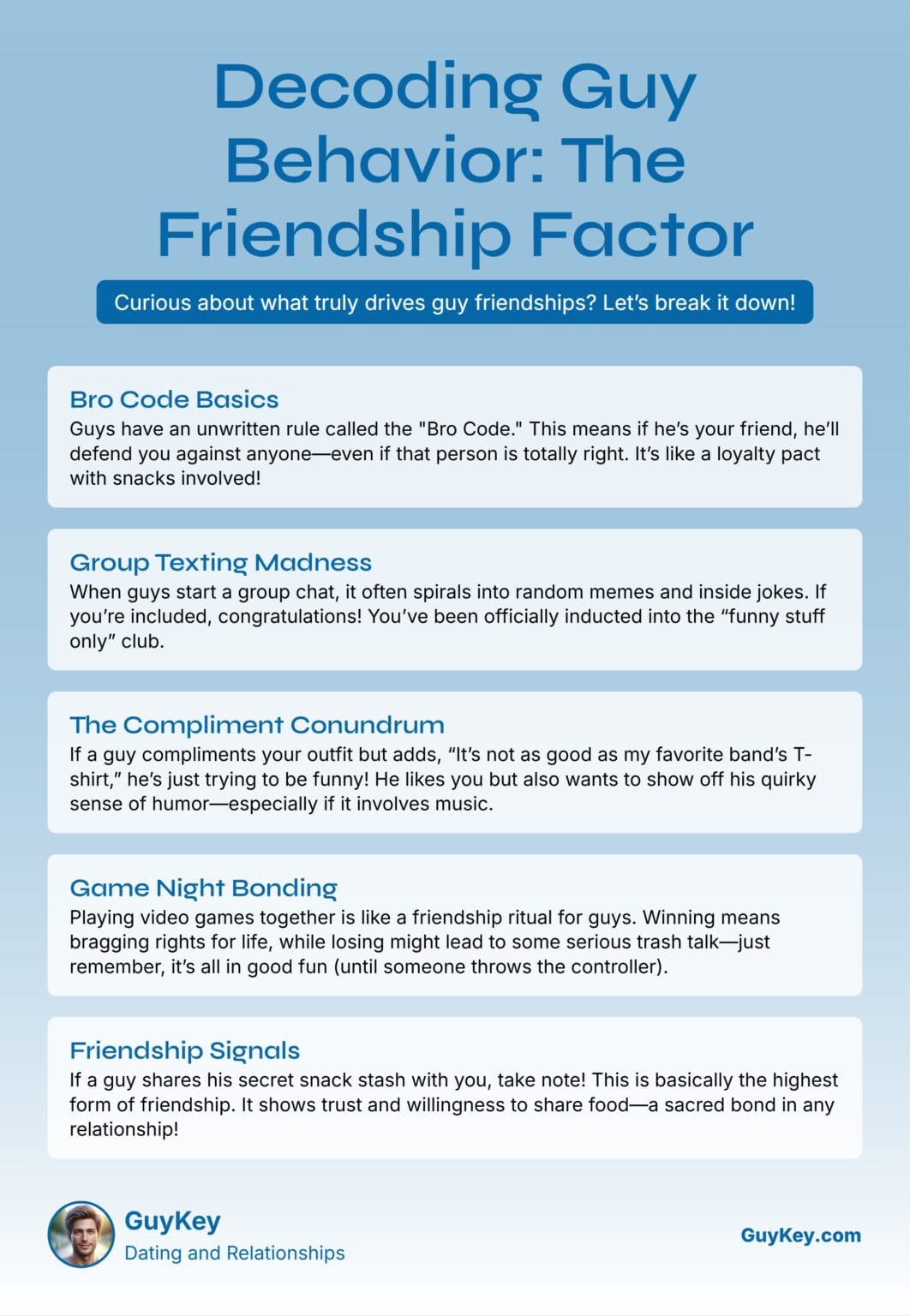 Understanding Behavior Guy Understanding and Decoding Guy Behavior