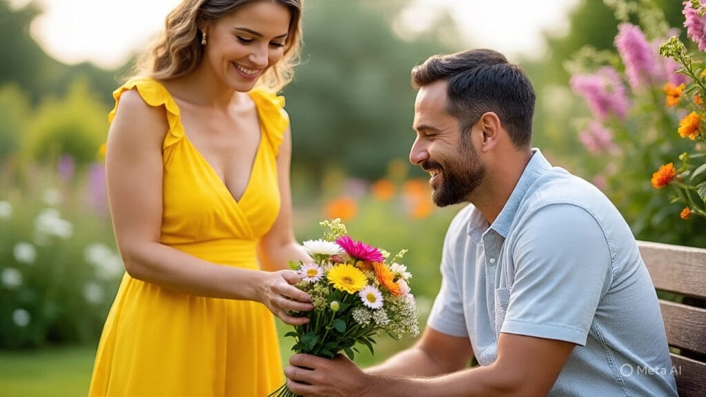 Woman Showing Appreciation to her Man