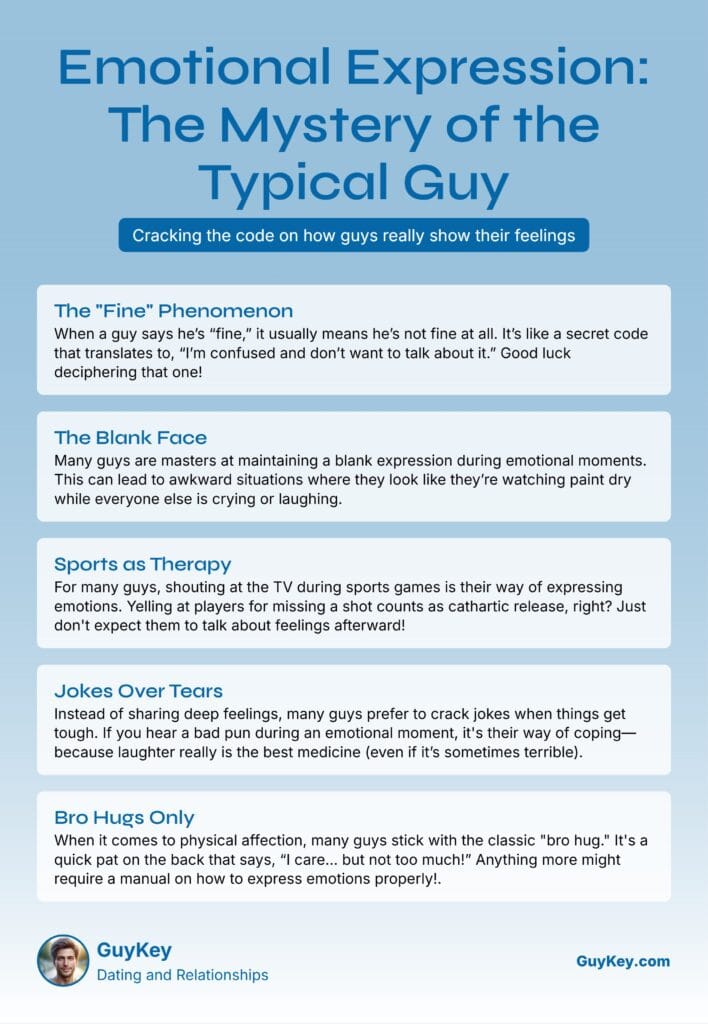 Mystery of the Typical Guy Infographic
